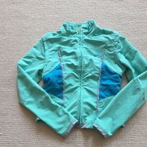 Nike Mint And Aqua Jacket with Teal Panels, Removeable Sleeves!! XS